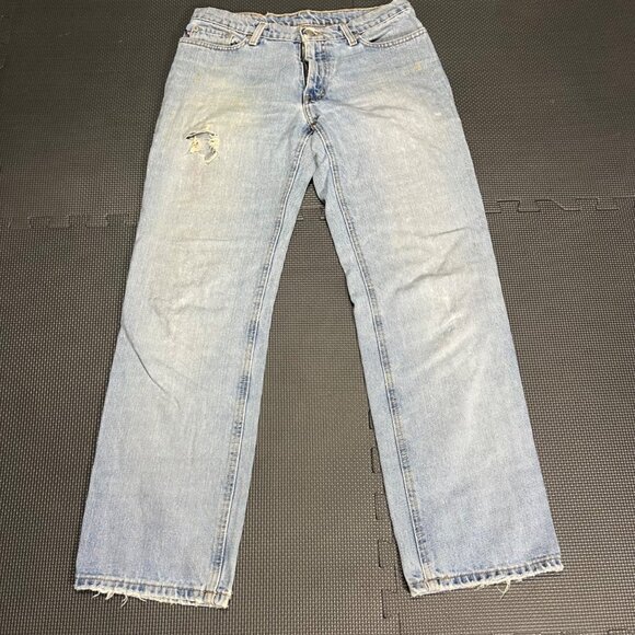 Ralph Lauren Other - Ralph Lauren Polo Jeans Co. Distressed Light Wash Denim Mens 30x32 Relaxed Fit V